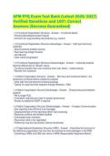 APM PFQ Exam Test Bank &lpar;Latest 2026&sol;2027&rpar;&NewLine;Verified Questions and 100&percnt; Correct&NewLine;Answers &lpar;Success Guaranteed&rpar;