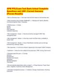 APM PFQ Exam Test Bank Actual Complete&NewLine;Questions and 100&percnt; Correct Answers&NewLine;&lpar;Proven Results&rpar;