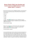 Barney Fletcher Math Loans Questions and Correct Answers &lpar;Verified Answers&rpar; &vert; Latest Update 2026&sol;27 &vert; Graded A&plus;
