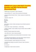 COMSAE 107 &lpar;Latest 2026&sol;2027&rpar; Complete&NewLine;Questions and 100&percnt; Correct Answers&NewLine;&lpar;Guaranteed Pass&rpar;