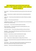HCB CARDIOVASCULAR SYSTEM EXAM WITH ALL CORRECT & 100&percnt; VERIFIED ANSWERS &vert;LATEST VERSION &vert;ALREADY GRADED A&plus;