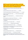 NCCT Surgical Tech Practice Exam and Study&NewLine;Guide &lpar;Latest 2026&sol;2027&rpar; 50 Full Questions and&NewLine;100&percnt; Correct Answers &lpar;Verified Success&rpar;