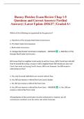 Barney Fletcher Exam Review Chap 1-5 Questions and Correct Answers &lpar;Verified Answers&rpar; &vert; Latest Update 2026&sol;27 &vert; Graded A&plus;