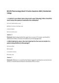 NR 293 Pharmacology Week 5 Practice Questions 2026 &vert;Chamberlain&NewLine;College