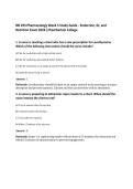 NR 293 Pharmacology Week 5 Study Guide - Endocrine&comma; GI&comma; and&NewLine;Nutrition Exam 2026 &vert;Chamberlain College