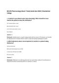 NR 293 Pharmacology Week 7 Study Guide Quiz 2026 &vert;Chamberlain&NewLine;College