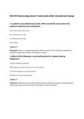 NR 293 Pharmacology Week 7 Study Guide 2026 &vert;Chamberlain College