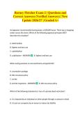 Barney Fletcher Exam 2 &vert; Questions and Correct Answers &lpar;Verified Answers&rpar; &vert; New Update 2026&sol;27 &vert; Graded A&plus;