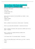 ServiceNow CSA Exam Questions and Answers Updated 2026