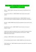 AMCA MAC Bundled Exam Questions and CORRECT Answers