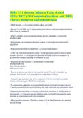 OSHA 511 General Industry Exam &lpar;Latest&NewLine;2026&sol;2027&rpar; 50 Complete Questions and 100&percnt;&NewLine;Correct Answers &lpar;Guaranteed Pass&rpar;&NewLine;