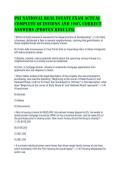 PSI National Real Estate Exam Actual&NewLine;Complete Questions and 100&percnt; Correct&NewLine;Answers &lpar;Proven Results&rpar;