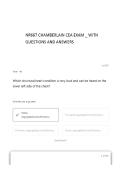 NR667 Chamberlain CEA week 8 exit exam with questions and answers