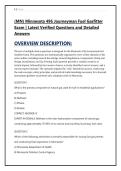 &lpar;MN&rpar; Minnesota 496 Journeyman Fuel Gasfitter &NewLine;Exam &vert; Latest Verified Questions and Detailed &NewLine;Answers 