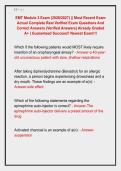 EMT Module 3 Exam &lpar;2026&sol;2027&rpar; &vert;&vert; Most Recent Exam &NewLine;Actual Complete Real Verified Exam Questions And &NewLine;Correct Answers &lpar;Verified Answers&rpar; Already Graded &NewLine;A&plus; &vert; Guaranteed Success&excl;&excl; Newest Exam&excl;&excl;&excl;