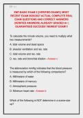 EMT Module 3 Exam &lpar;2026&sol;2027&rpar; &vert;&vert; Most Recent Exam &NewLine;Actual Complete Real Verified Exam Questions And &NewLine;Correct Answers &lpar;Verified Answers&rpar; Already Graded &NewLine;A&plus; &vert; Guaranteed Success&excl;&excl; Newest Exam&excl;&excl;&excl;