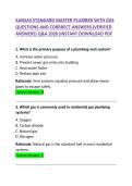 &NewLine;Kansas Standard Master Plumber with Gas Exam Questions and Correct Answers