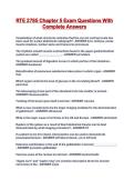 RTE 2785 Chapter 5 Exam Questions With Complete Answers