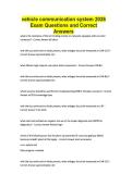 vehicle communication system 2026 Exam Questions and Correct Answers
