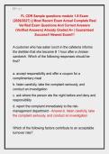 FL CDR Sample questions module 1-8 Exam &NewLine;&lpar;2026&sol;2027&rpar; &vert;&vert; Most Recent Exam Actual Complete Real &NewLine;Verified Exam Questions And Correct Answers &NewLine;&lpar;Verified Answers&rpar; Already Graded A&plus; &vert; Guaranteed &NewLine;Success&excl;&excl; Newest Exam&excl;&excl;&excl;