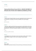 national real estate EXAM A&plus; GRADE ASSURED COMPLETE SOLUTIONS AND VERIFIED ANSWERS