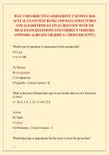 WGU C949 OBJECTIVE ASSESSMENT 2 NEWEST 2026 &NewLine;ACTUAL EXAM TEST BANK&vert; C949 DATA STRUCTURES &NewLine;AND ALGORITHMS OA FINAL REEVIEW WITH 350 &NewLine;REAL EXAM QUESTIONS AND CORRECT VERIFIED &NewLine;ANSWERS&sol; ALREADY GRADED A&plus; &lpar;MOST RECENT&excl;&excl;&rpar; 