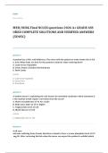 med surg EXAM A&plus; GRADE ASSURED COMPLETE SOLUTIONS AND VERIFIED ANSWERS