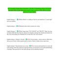 ACT English Preparation strategies-&colon; 45 Min 75 Questions Allow 36 Section&NewLine;Question 2026&period; Exam Questions and Correct Answers With 100&percnt; Correct&NewLine;Answers &vert; Latest 2026 &vert;&NewLine;