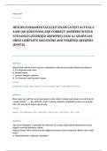 HESI exit EXAM A&plus; GRADE ASSURED COMPLETE SOLUTIONS AND VERIFIED ANSWERS