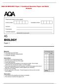 AQA A-LEVEL SOCIOLOGY Paper 3 Crime and Deviance with Theory and &NewLine;Methods &lpar;7192&sol;3&rpar; Combined Question Paper and Mark Scheme 