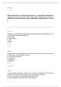 HESI exit EXAM A&plus; GRADE ASSURED COMPLETE SOLUTIONS AND VERIFIED ANSWERS