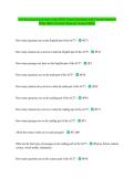 ACT Prep &lpar;English questions&rpar; 2026&period; Exam Questions and Correct Answers With 100&percnt; Correct Answers &vert; Latest 2026 &vert;