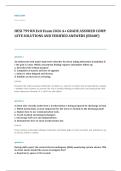 HESI exit EXAM A&plus; GRADE ASSURED COMPLETE SOLUTIONS AND VERIFIED ANSWERS