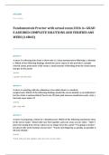 ATI RN fundamentals proctored EXAM A&plus; GRADE ASSURED COMPLETE SOLUTIONS AND VERIFIED ANSWERS