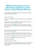 NR566-Advanced Pharmacology for Care of the Family &vert; Questions and detailed Answers complete Solutions &vert; A&plus; Graded &vert; 2026 Updates &vert; 100&percnt; correct