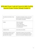 HCB 4643 Exam 3 with all Correct & 100&percnt; Verified Answers &vert;Latest Version &vert;Already Graded A&plus;