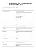 NSG 252  Bundled Exam Questions WITH  CORRECT Answers