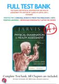 Test Bank For Physical Examination and Health Assessment 9th Edition By Carolyn Jarvis&semi; Ann L&period;Eckhardt&period; All chapters with complete questions and answers with well detailed rationales 