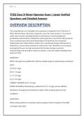 TCEQ Class D Water Operator Exam &vert; Latest Verified &NewLine;Questions and Detailed Answers 