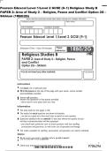 Pearson Edexcel Level 1&sol;Level 2 GCSE &lpar;9&ndash;1&rpar; Religious Study B&NewLine;PAPER 2&colon; Area of Study 2 &ndash; Religion&comma; Peace and Conflict Option 2G &ndash;&NewLine;Sikhism &lpar;1RB0&sol;2G&rpar; 