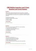 CWB Welding Inspection Level II Exam Questions and Correct Answers&period;