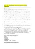 MUS 121 Final Exam &ndash; Accurate Answers To All Questions