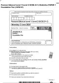 Pearson Edexcel Level 1&sol;Level 2 GCSE &lpar;9&ndash;1&rpar; Statistics PAPER 1&NewLine;Foundation Tier &lpar;1ST0&sol;1F&rpar;