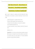CJE Benchmark &vert; Questions & Answers &vert; Verified Complete Solutions &lpar;Updated 2025&sol;2026&rpar;