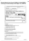 Pearson Edexcel Level 1&sol;Level 2 GCSE &lpar;9&ndash;1&rpar; Urdu PAPER 1&colon;&NewLine;Listening and understanding in Urdu Higher Tier &lpar;1UR0&sol;1H&rpar;&NewLine;