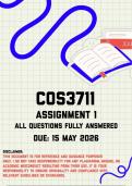 COS3711 Assignment 1 Memo &vert; Due 15 May 2026
