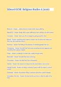 Edexcel GCSE Religious Studies A &lpar;2016&rpar;