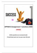 APM2613 Assignment 1 solutions 2026