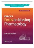 Complete Test Bank for Focus on Nursing Pharmacology 9th Edition by Amy Karch &vert;All 60 Chapters Completely Covered  With Questions And Verified Solutions  With Rationales And Case Study&period;