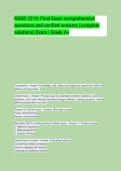 NSGD 2216 Critical Inquiry & Evidence&NewLine;Informed Practice &lpar;Final Prep&rpar;